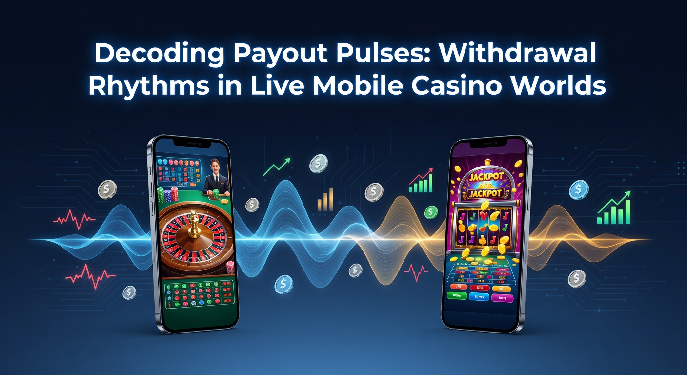 Digital waveform graph illustrating fluctuating withdrawal processing times in mobile casino platforms, with peaks during evening hours and troughs overnight