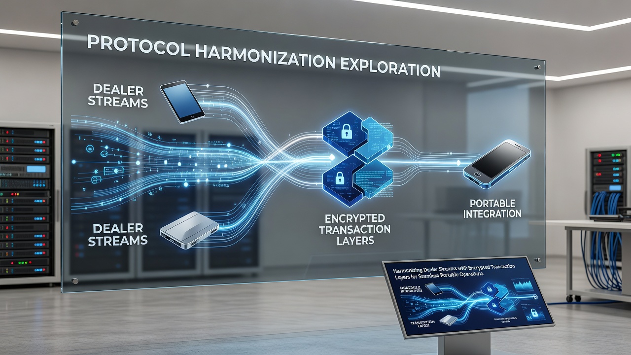 Illustration of encrypted data flow between mobile devices, dealer streams, and secure transaction servers in gaming applications