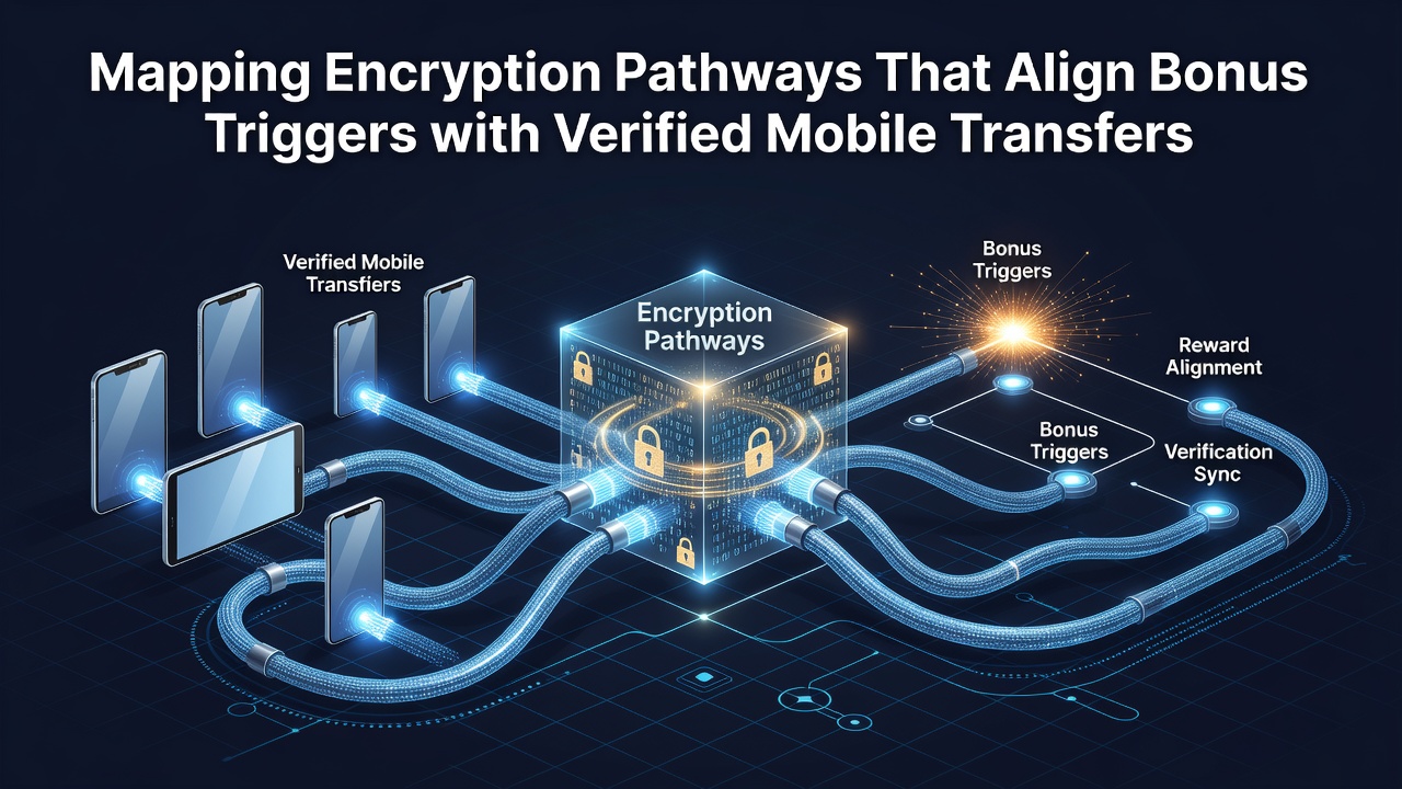 Diagram illustrating encryption pathways linking bonus triggers to verified mobile transfers in casino applications