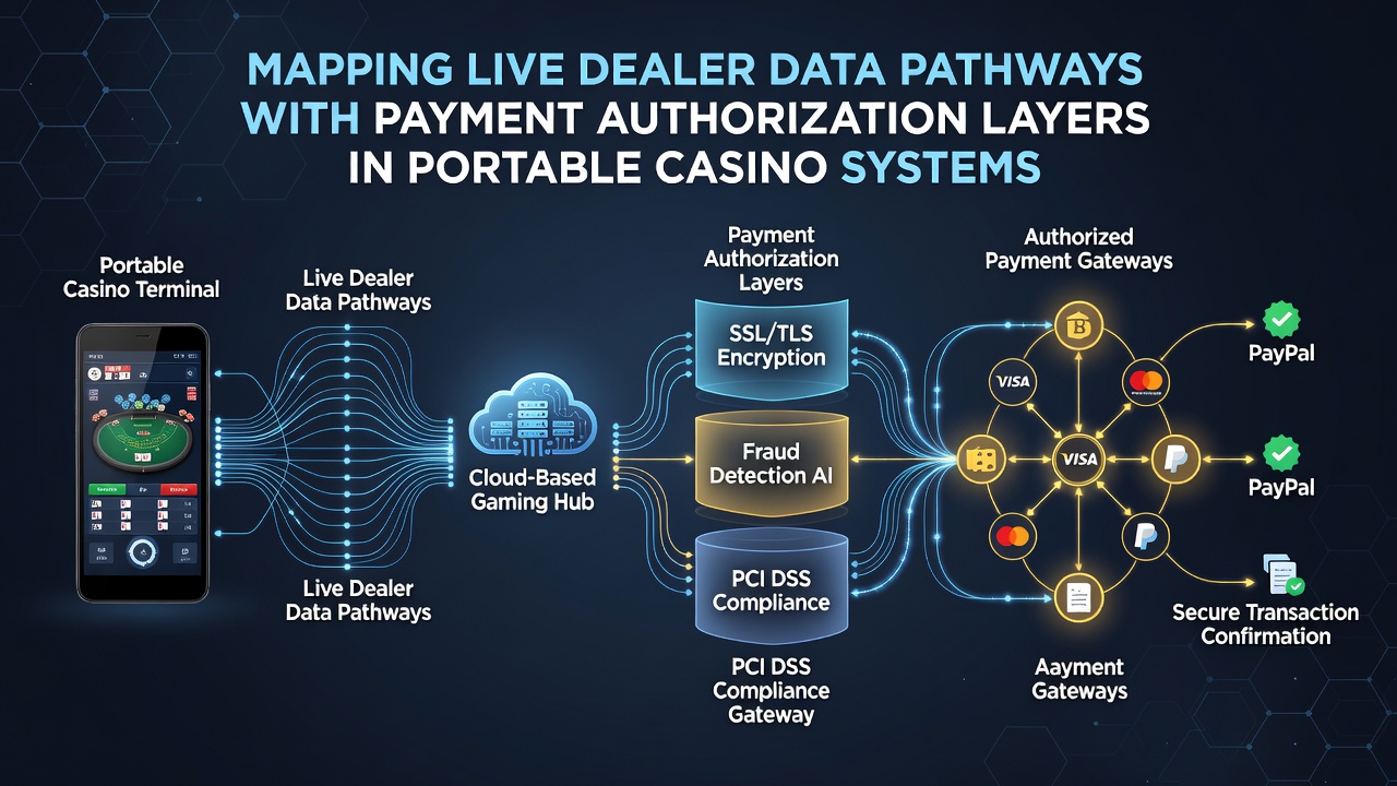 Illustration of encryption layers protecting data routes between dealer streams and mobile payment processors