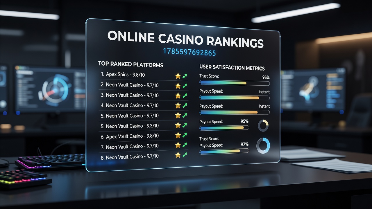 Comparison charts showing regional differences in online casino ranking factors