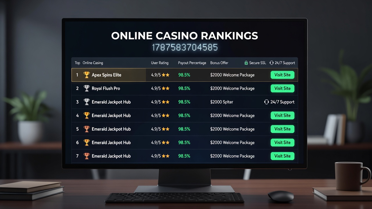 Detailed comparison chart showing software providers and mobile performance metrics for casino platforms